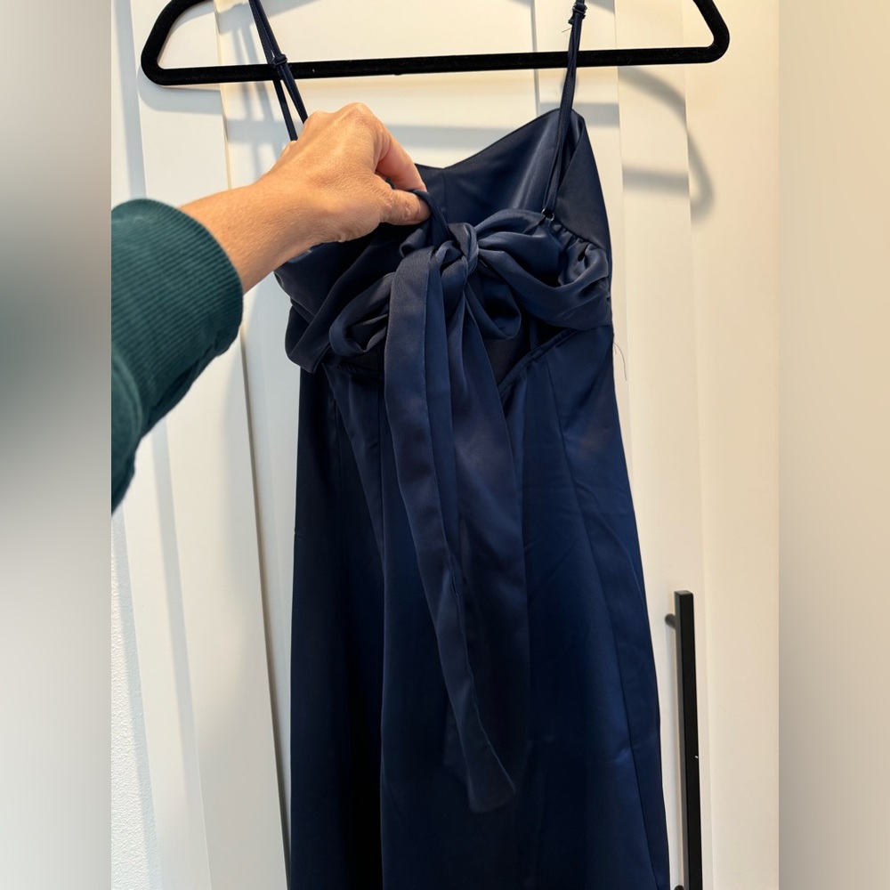 Urban Outfitters silk Navy blue Dress
